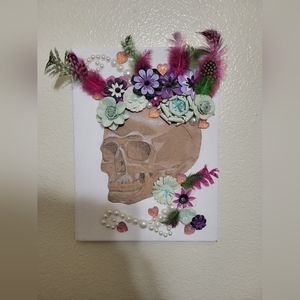Skull drawing on Canvas